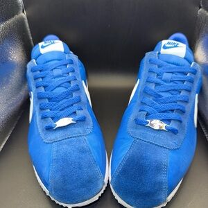 Size 10 - RARE 🔥Nike Cortez Basic Nylon Signal Blue, 819720-402, No Box, 8.5/10